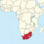 Südafrika Landkarte