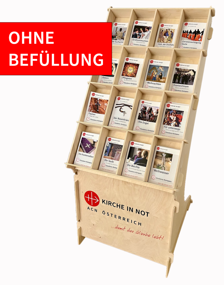 Aufsteller für <br>Glaubens-Kompasse -<br>ohne Befüllung