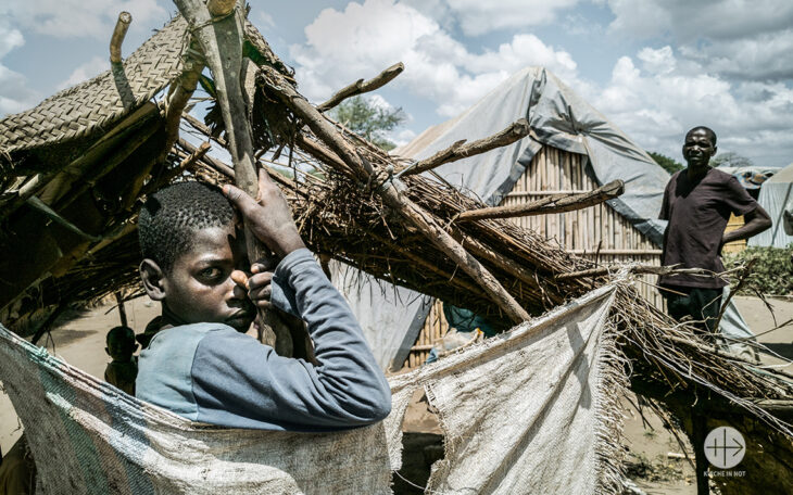 Kind Flüchtlingslager Metuge Mosambik