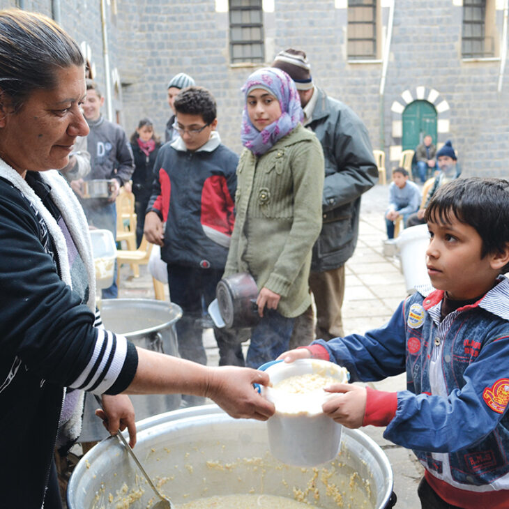 Syrien Lebensmittelhilfe Armenausspeisung