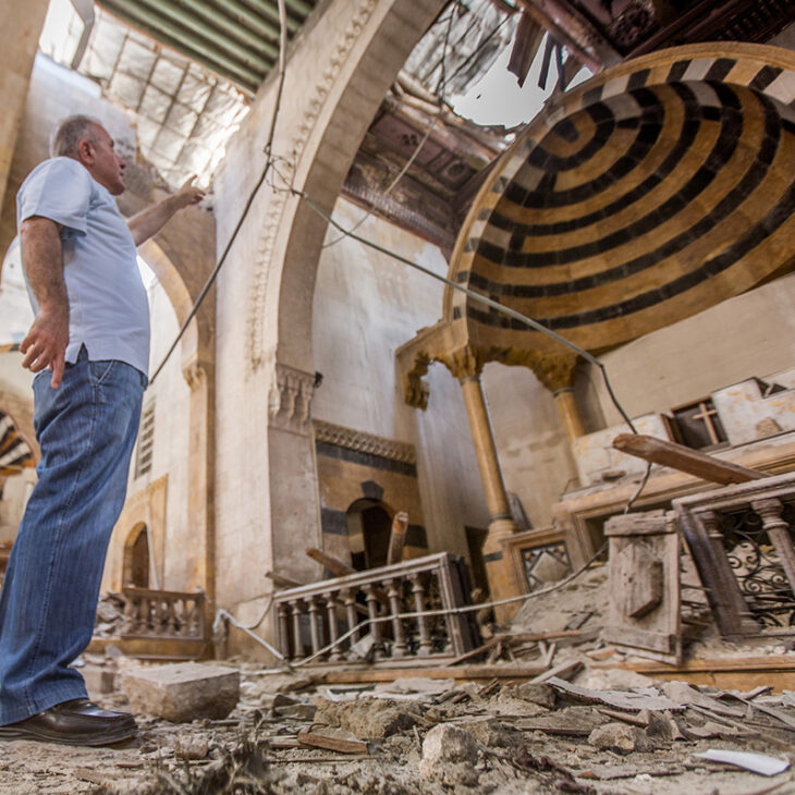 Syrien zerstörte Kirche