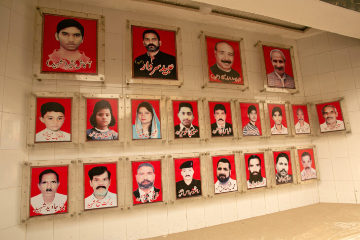 Pakistan Märtyrer Gedenktafel